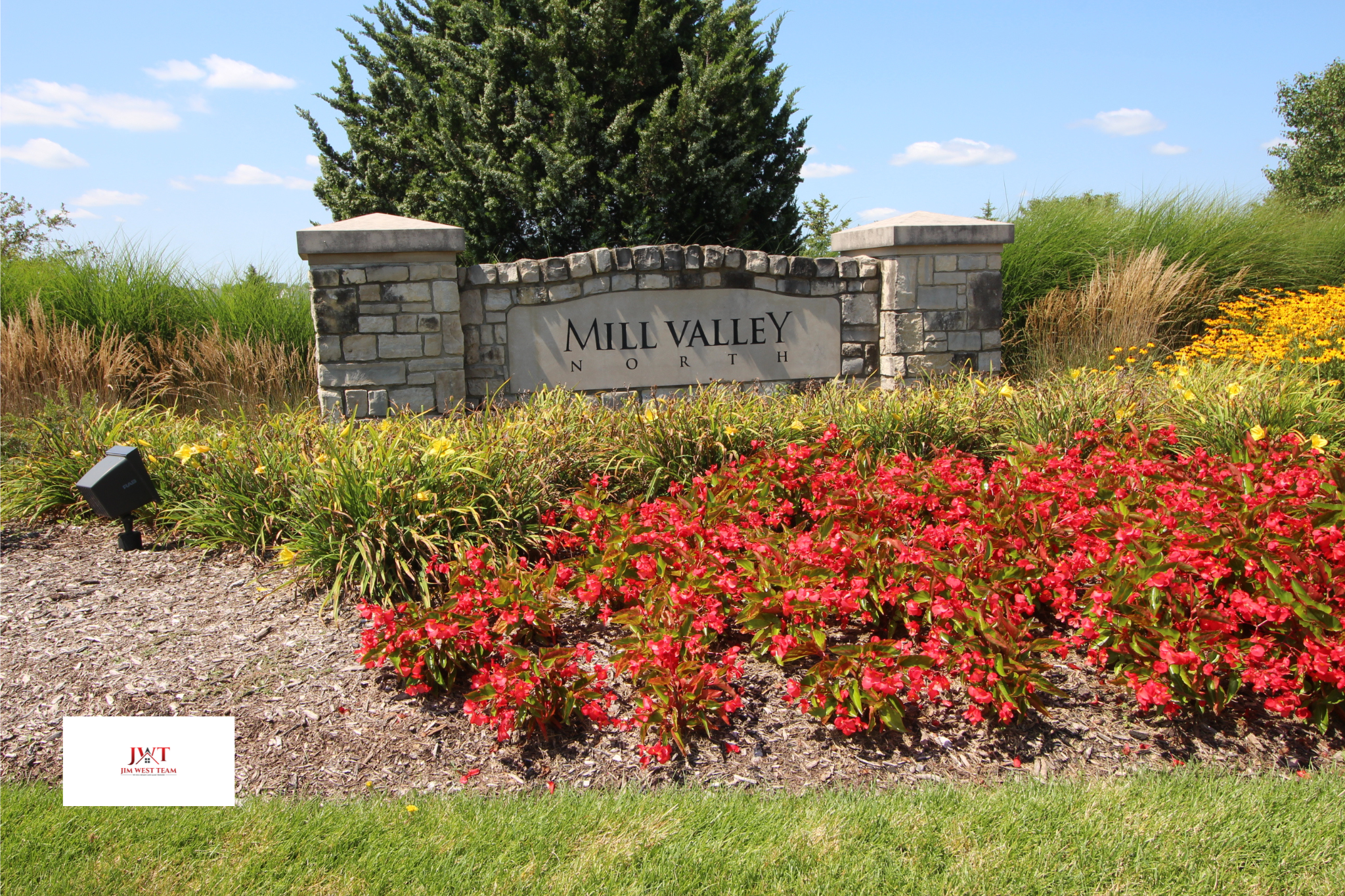 Entrance sign for Mill Valley North neighborhood in Marysville Ohio