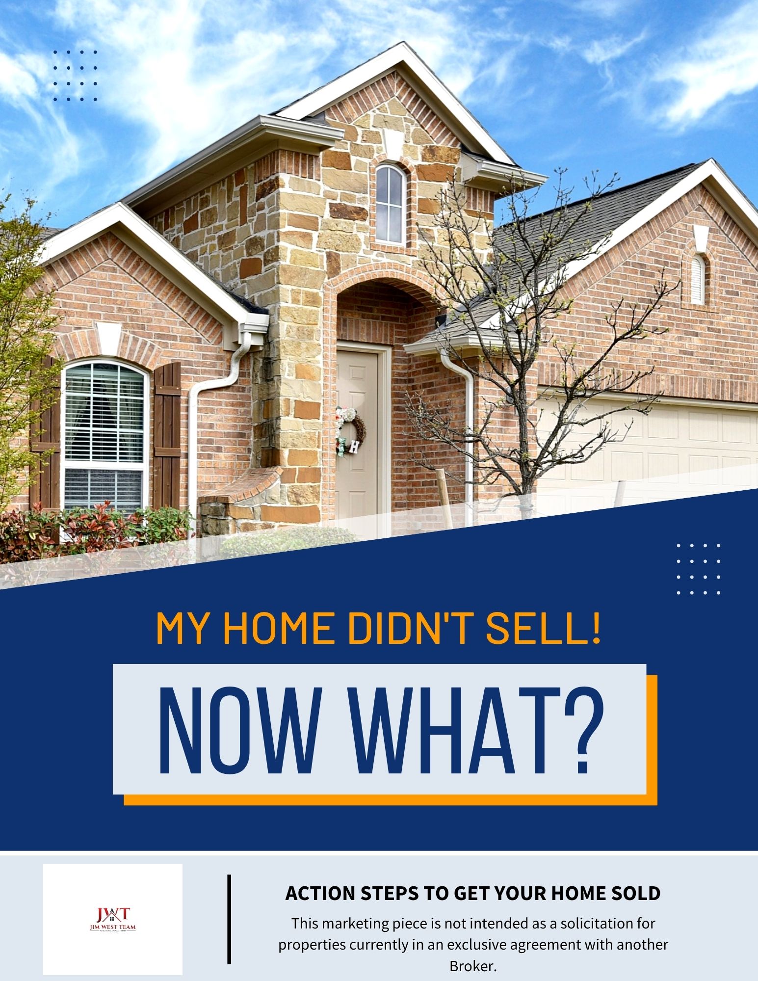My Home Didn't Sell — Now What? Free guide by Jim West Team