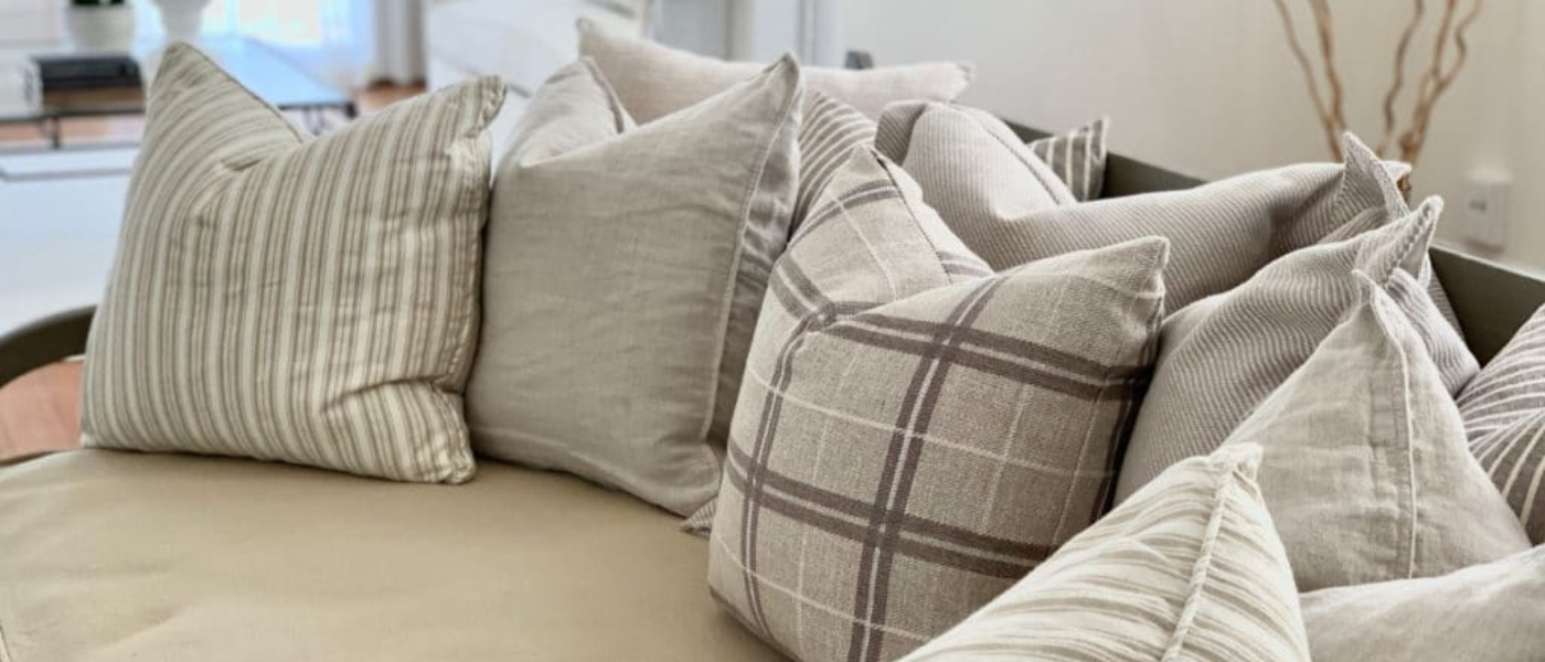 chopped pillow decor