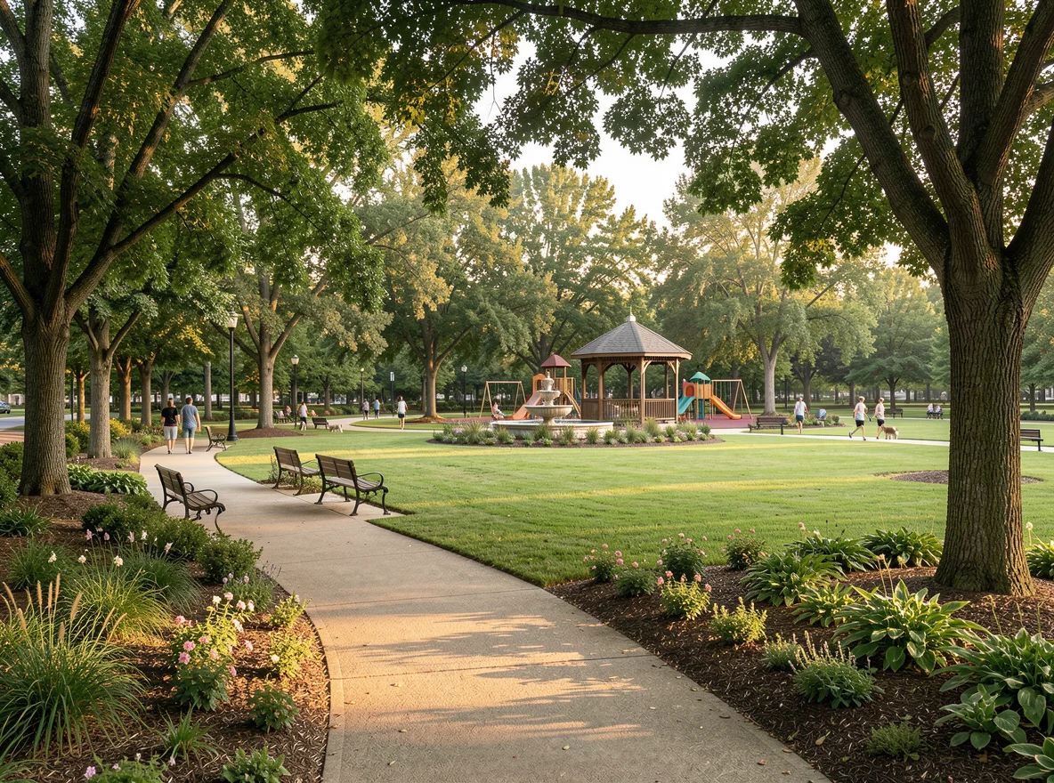 Park and walking paths near Commerce