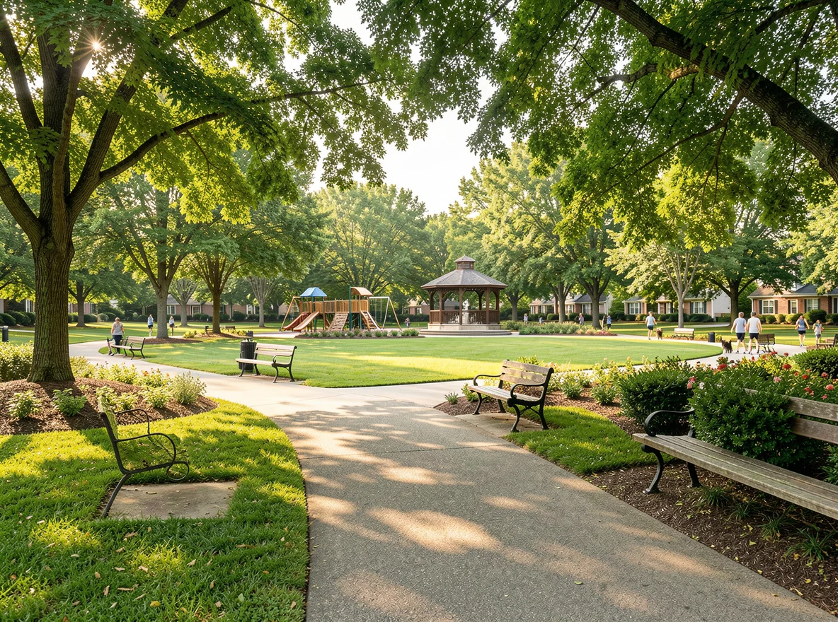 Outdoor recreation in Sugar Hill park setting