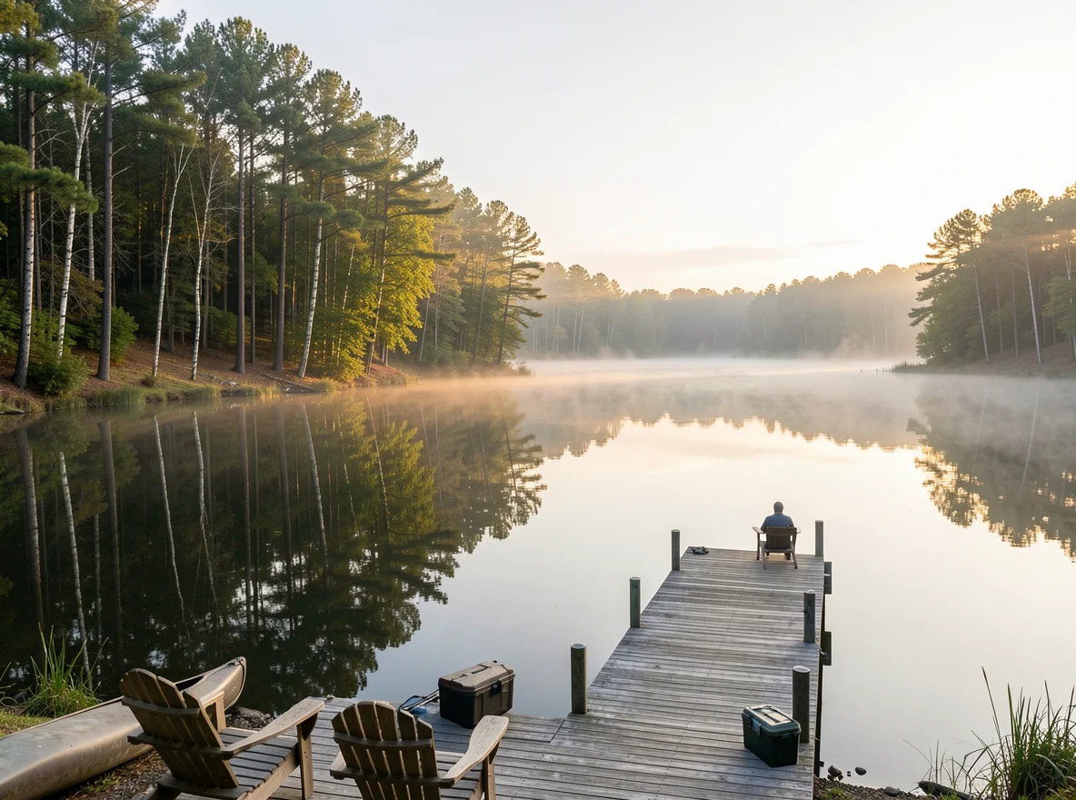 Lake Lanier shoreline near Cumming, Georgia
