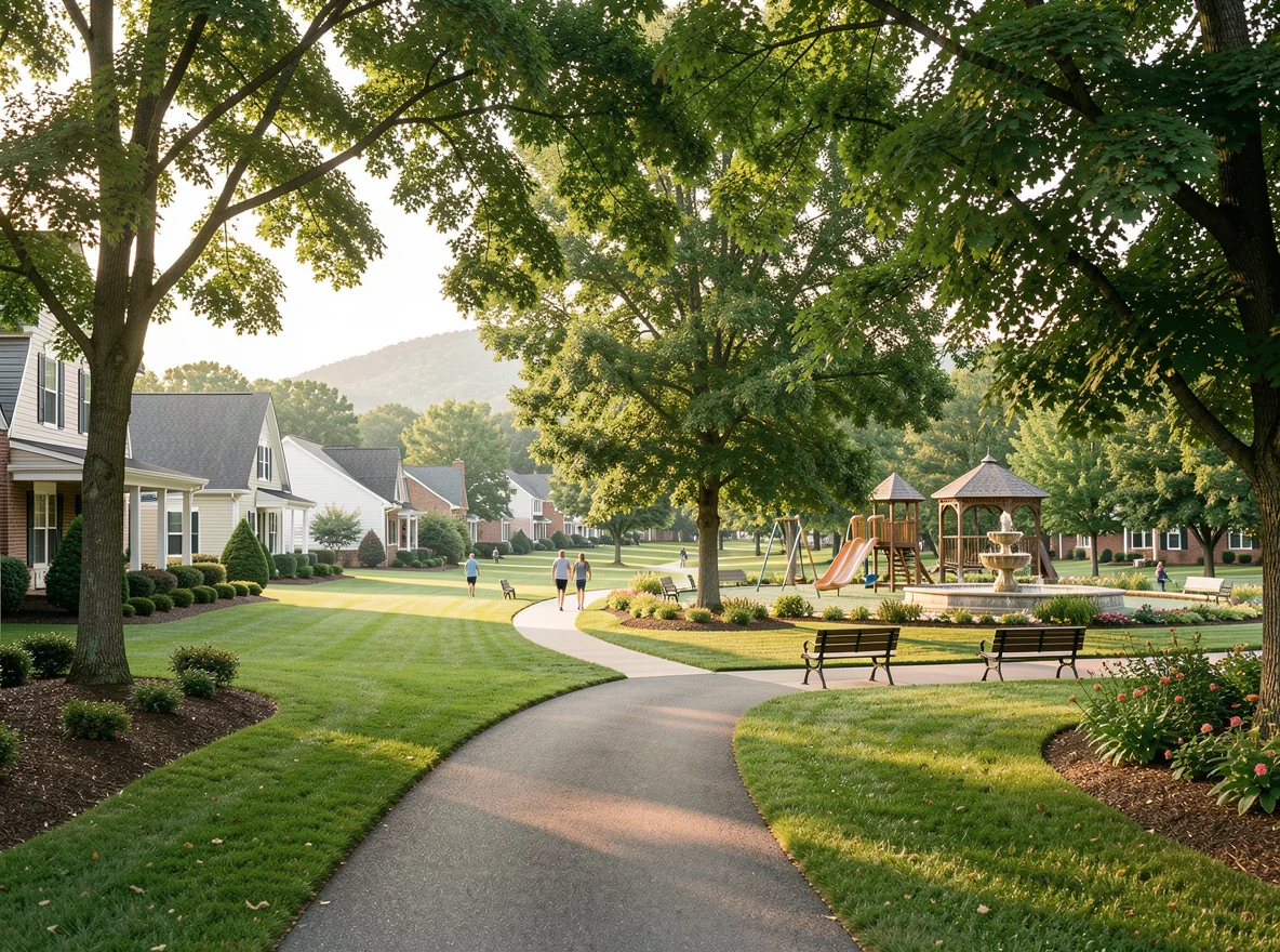 Cornelia neighborhood homes and green space