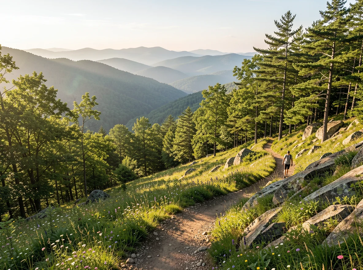 Mountain trail near Dahlonega, Georgia