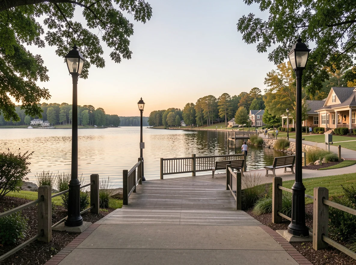 Waterfront scenery near Buford