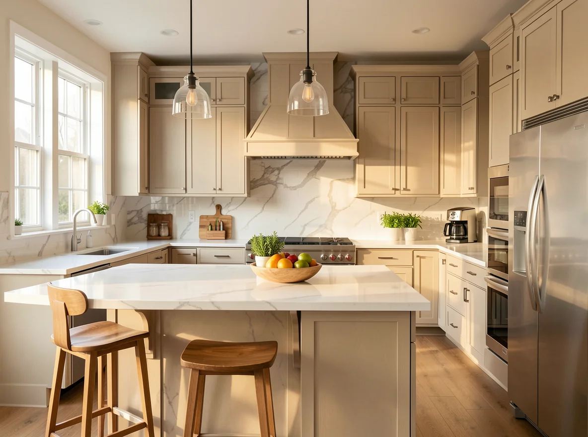 Bright kitchen interior representing smart home buying decisions