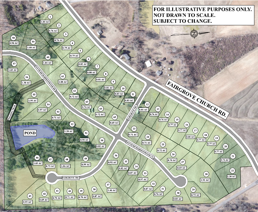 Fairgrove Meadows Lot Map