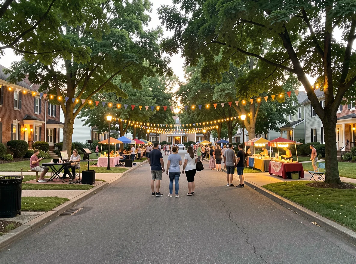 Walkable community setting in New Brunswick