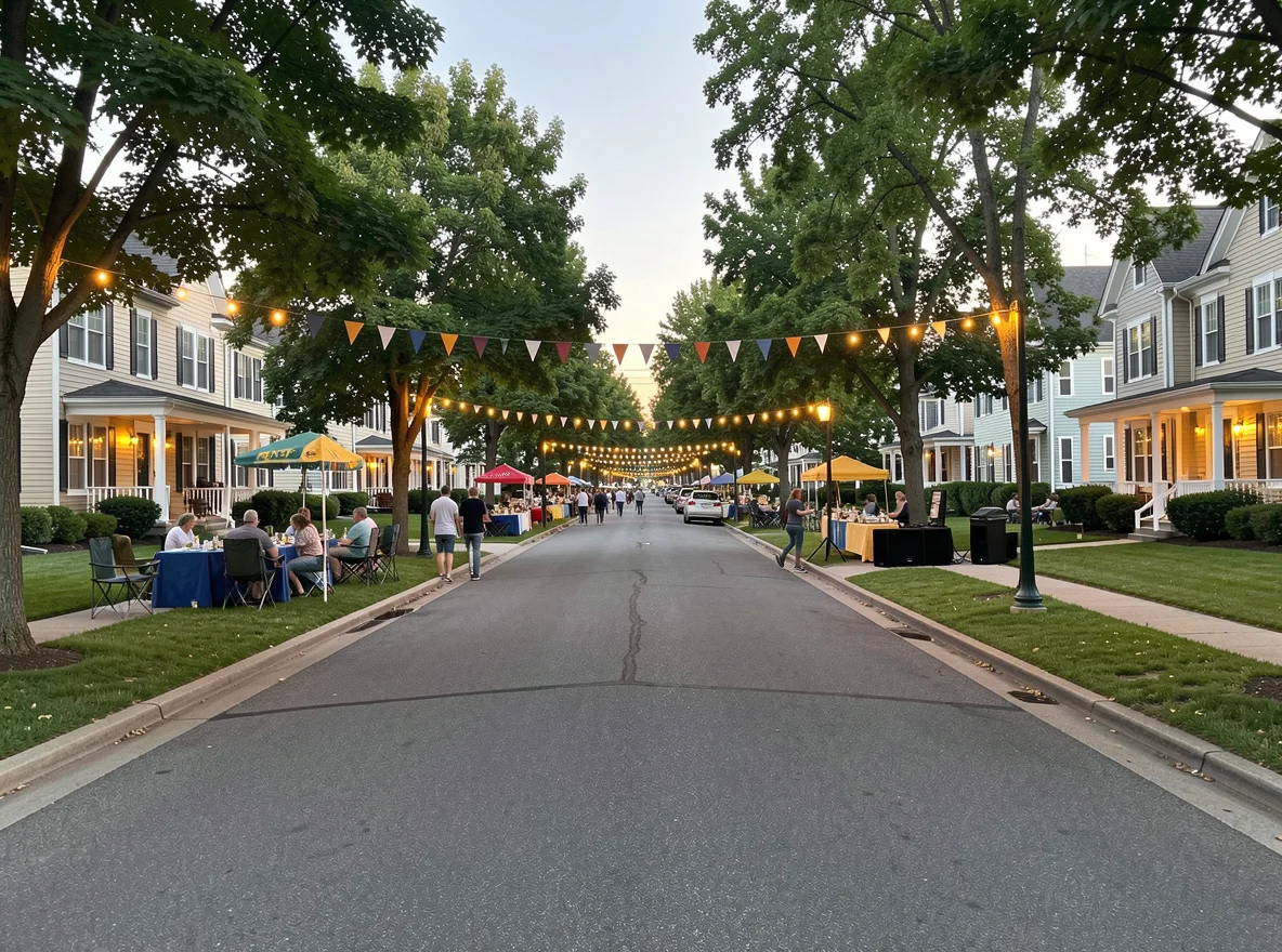 Walkable neighborhood in Metuchen