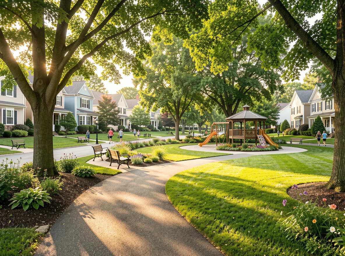 Residential neighborhood setting in Mercer County, New Jersey
