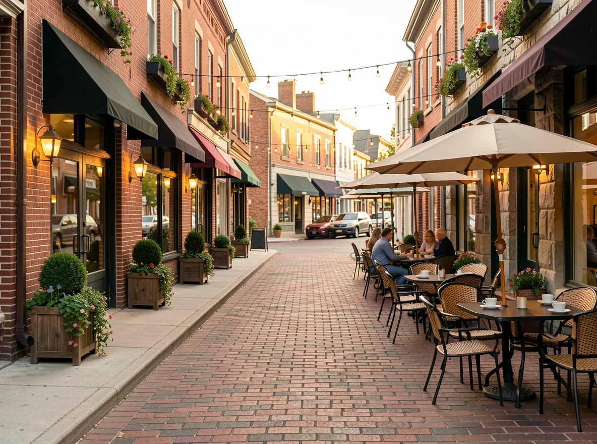 Somerset County town center streetscape