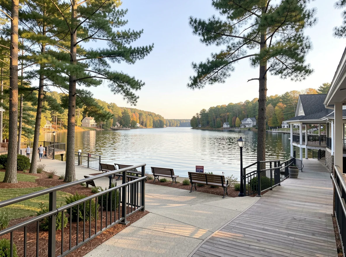Lake shoreline near Pocono Lake