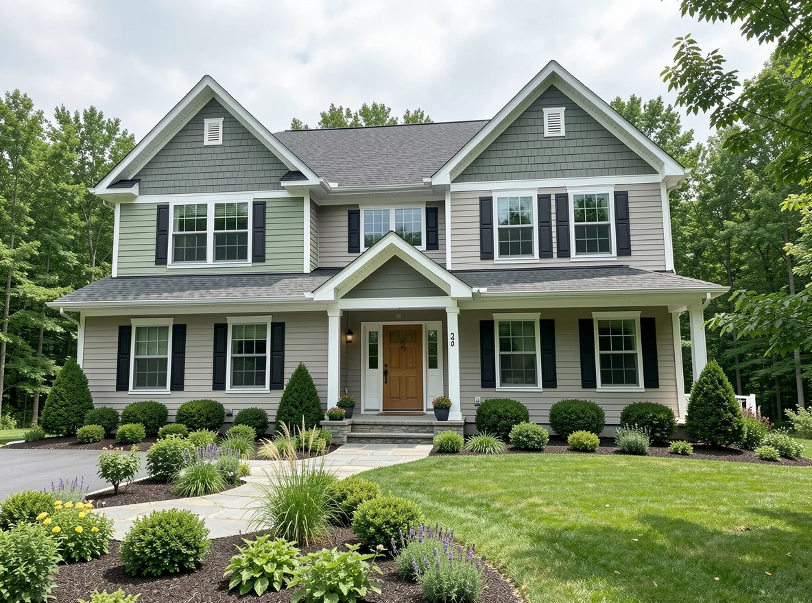 Updated home exterior in Lake Ariel