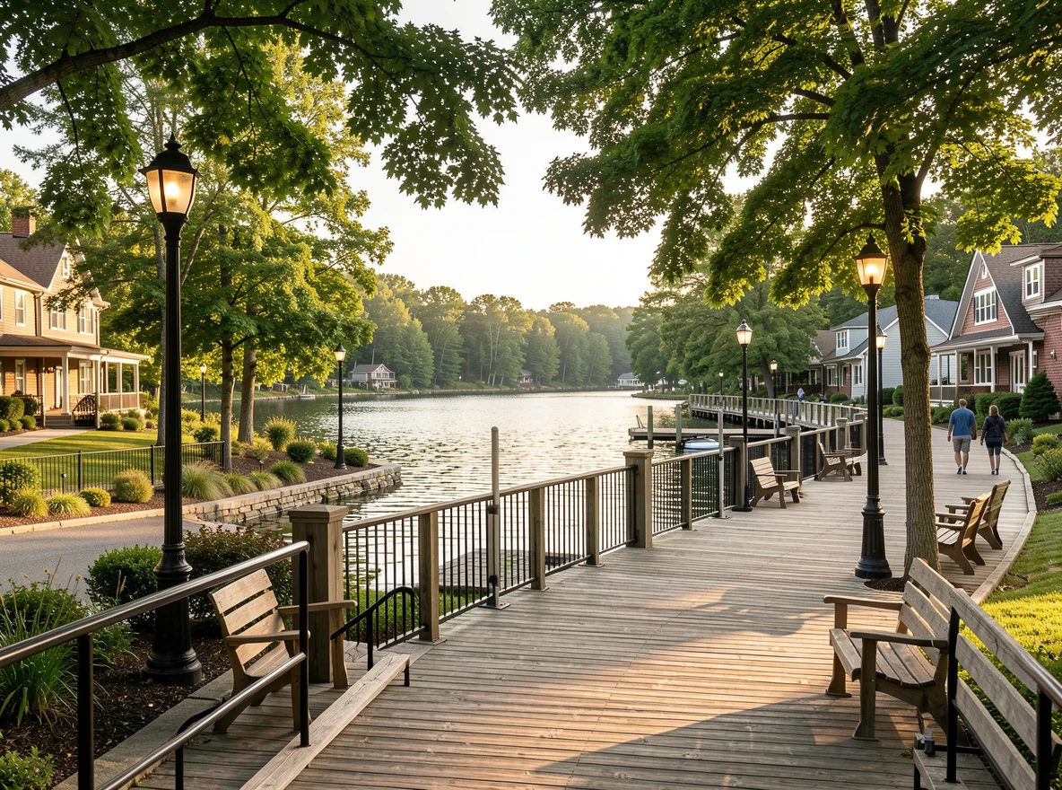 Scenic waterfront near Hawley