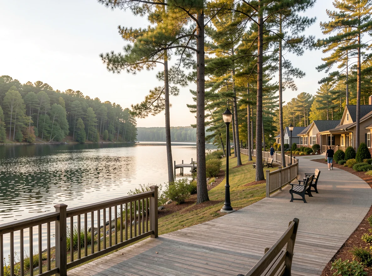 Lakefront scenery in Lake Ariel