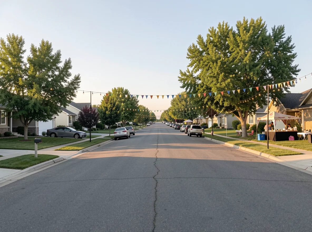 Neighborhood scene in Nampa