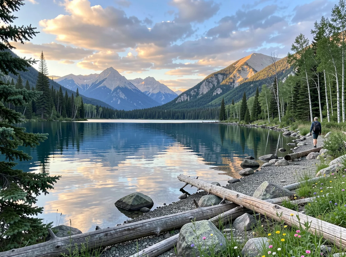 Payette Lake shoreline in McCall