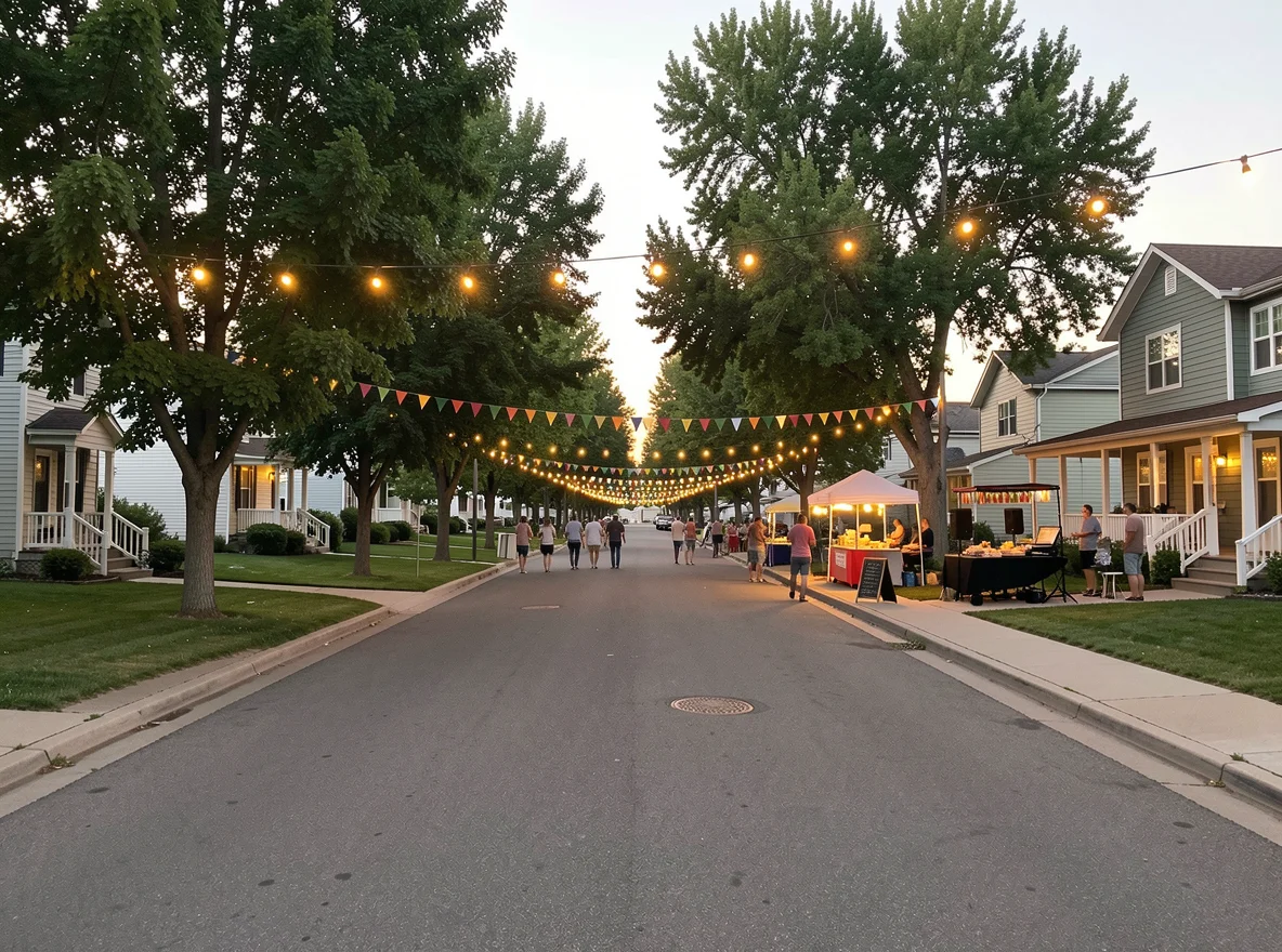 Boise neighborhood street scene