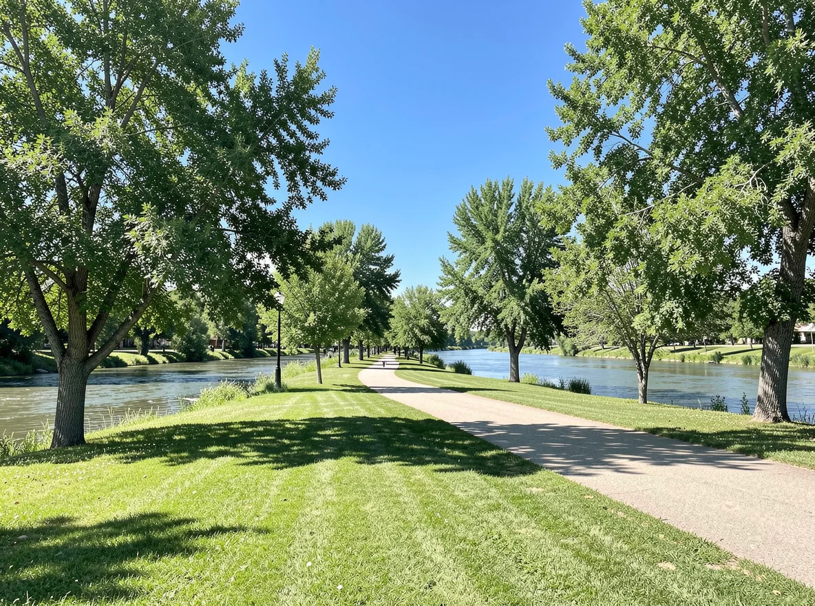 Park and trail setting in Eagle