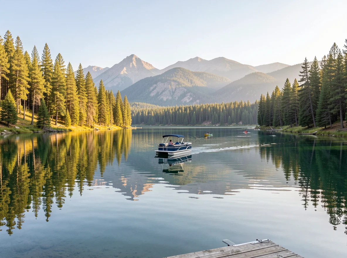Boating on Payette Lake near McCall