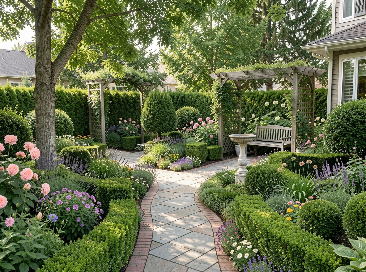 Outdoor presentation at an Eagle home