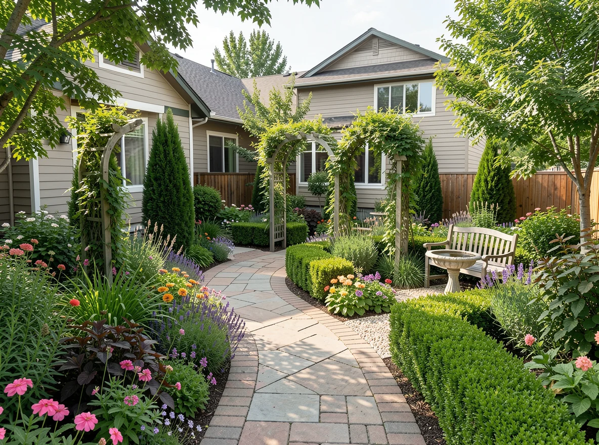 Caldwell backyard staged to highlight outdoor living