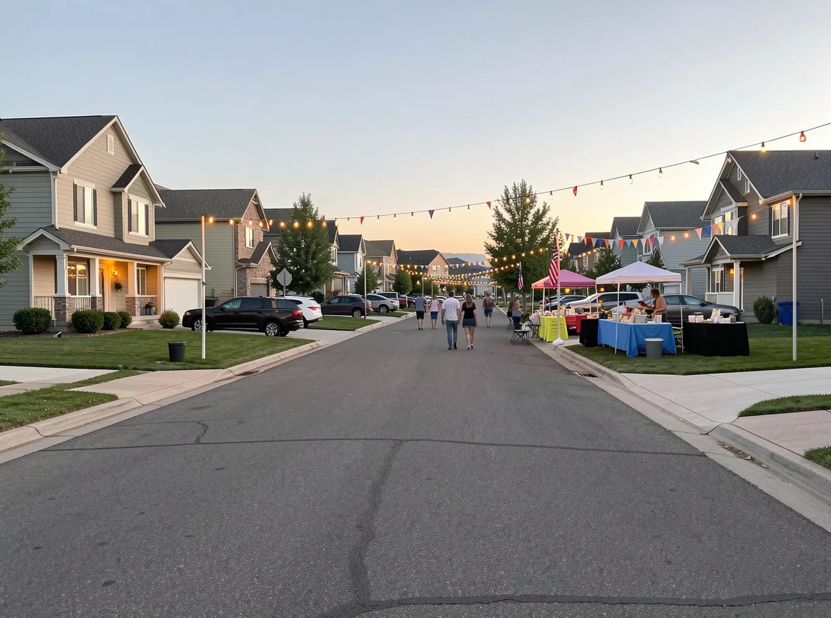 Residential neighborhood setting in Caldwell