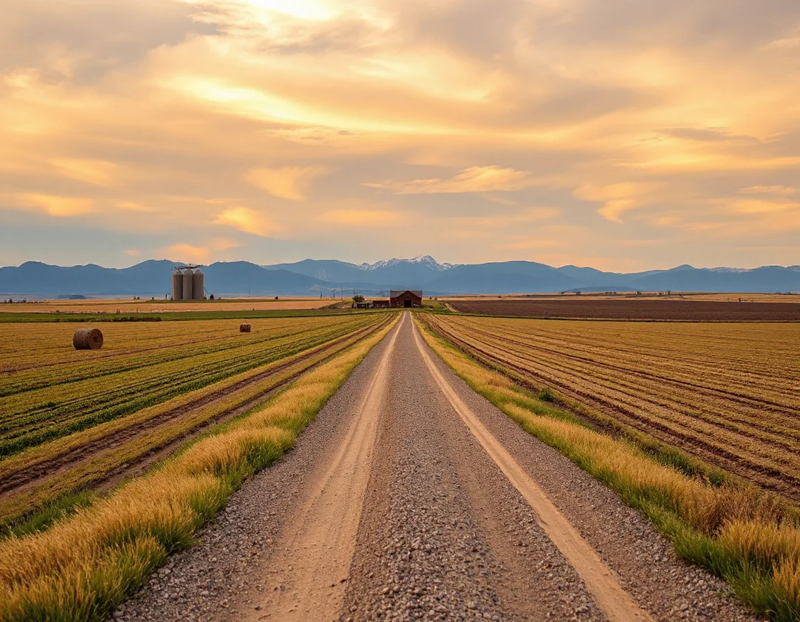 Open agricultural landscape near Shelby, Montana