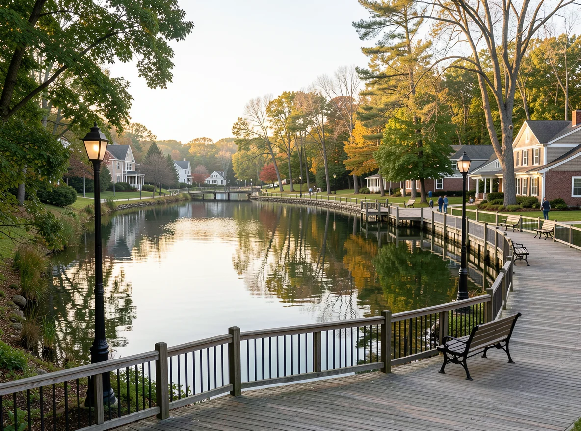 Scenic water and woods in North Smithfield