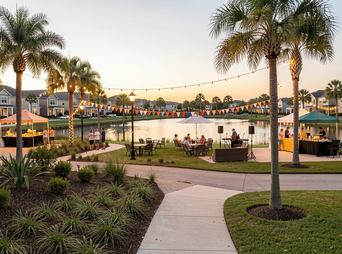 Planned community setting in the Orlando area