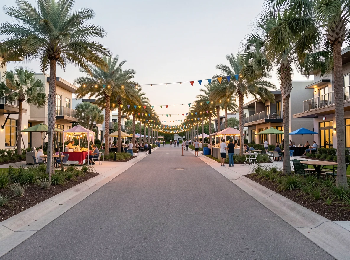 Lake Nona community streetscape