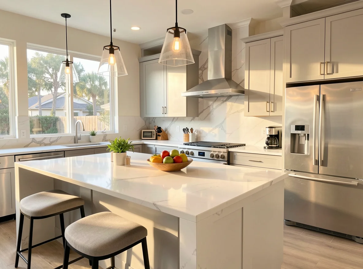 New construction kitchen interior