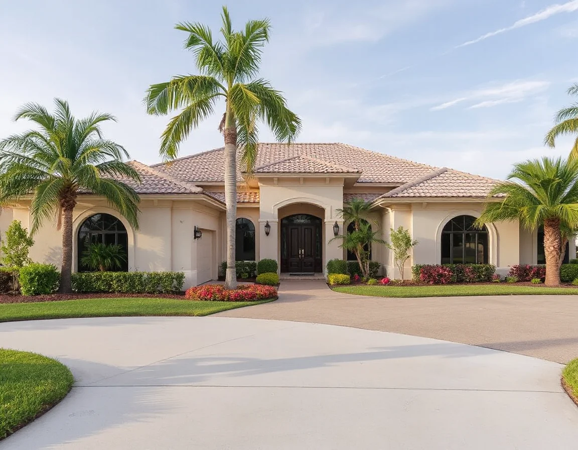 Coastal home exterior in Delray Beach