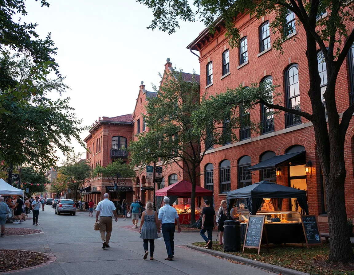 Historic brick architecture near downtown Duluth