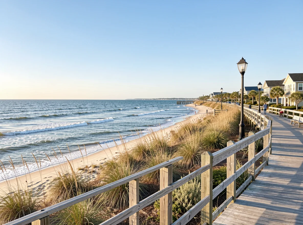 Oceanfront view in Surfside Beach