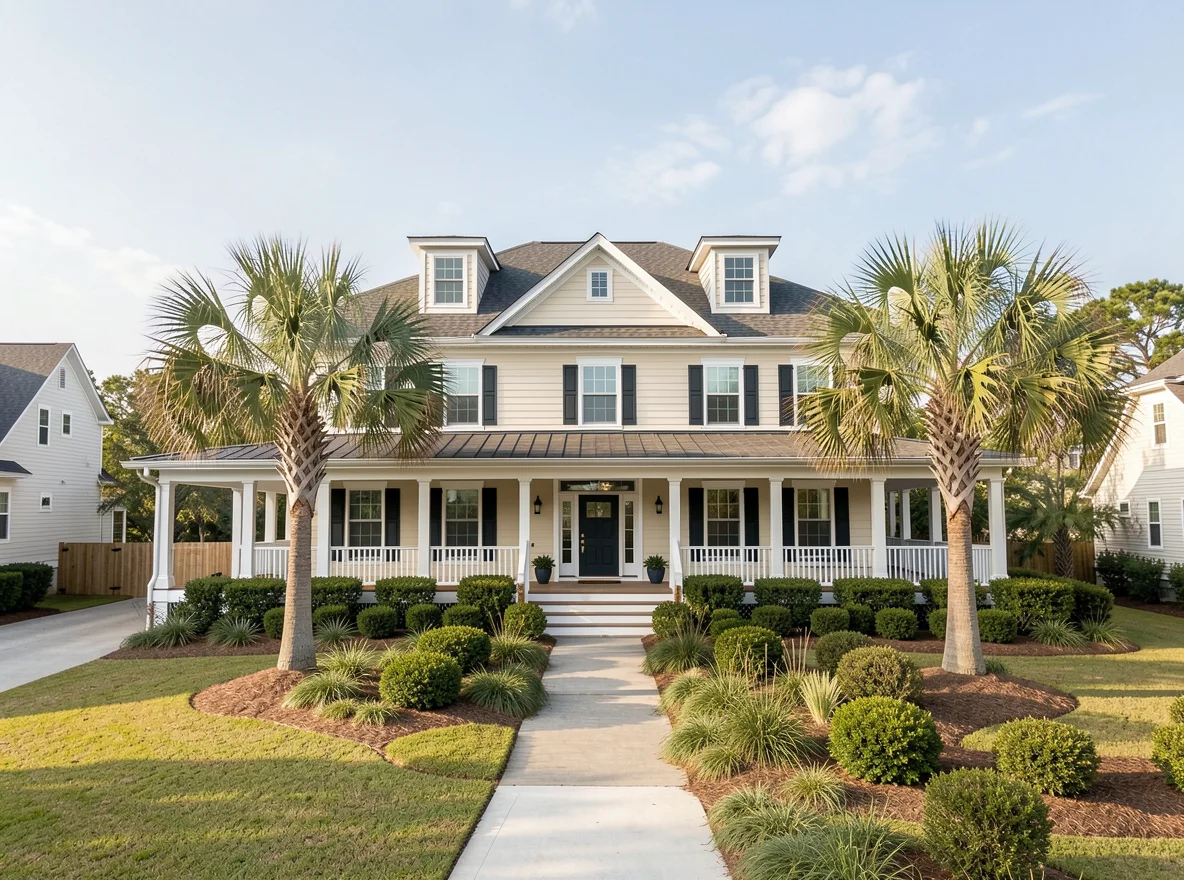Coastal home exterior in Pawleys Island