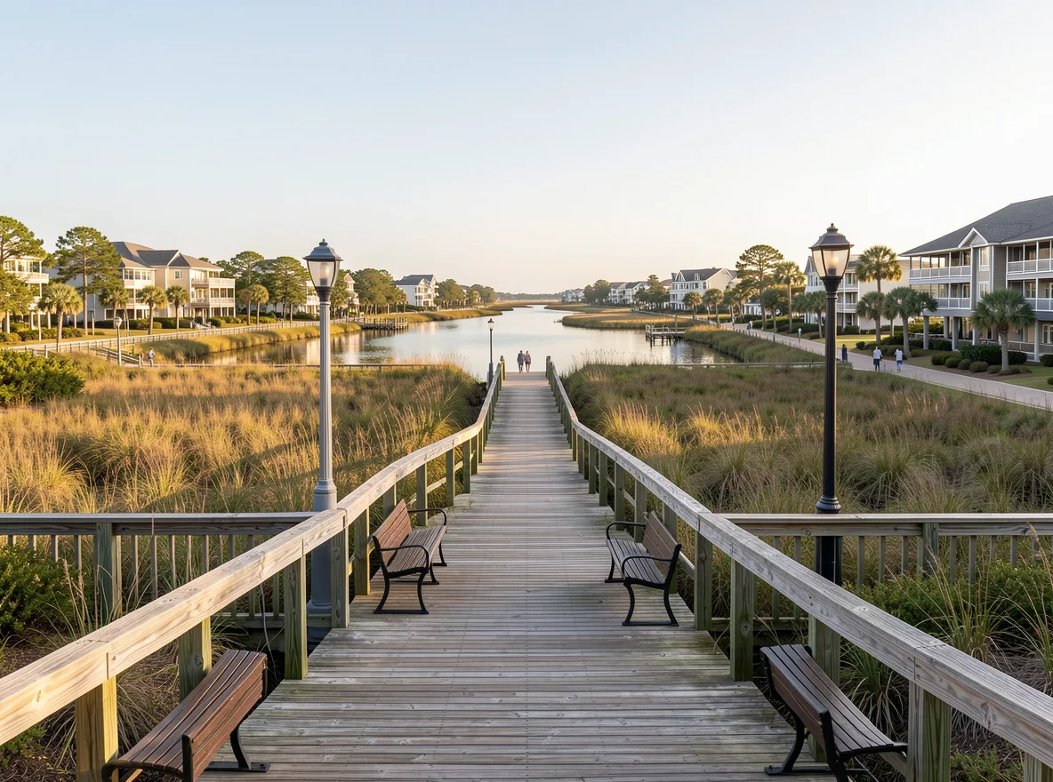 Waterfront marsh view in Murrells Inlet