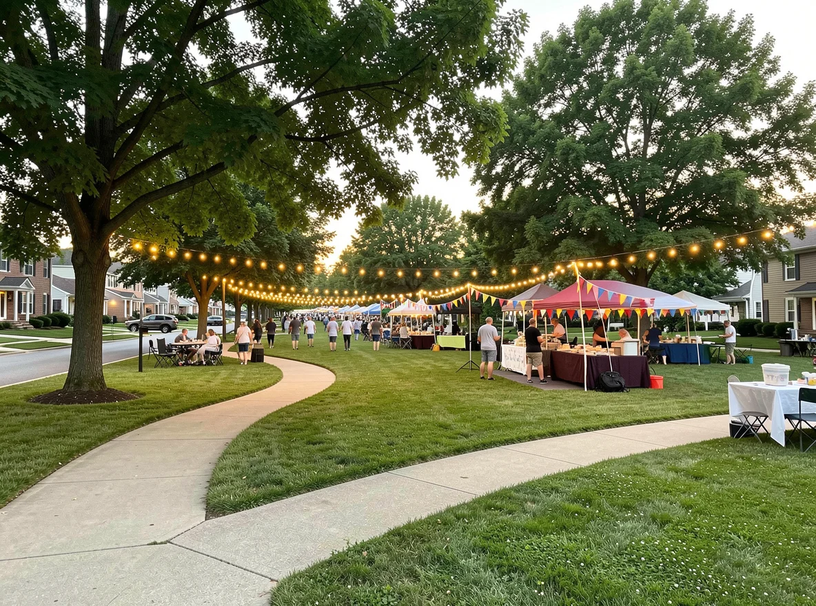 Community green space in Bensalem