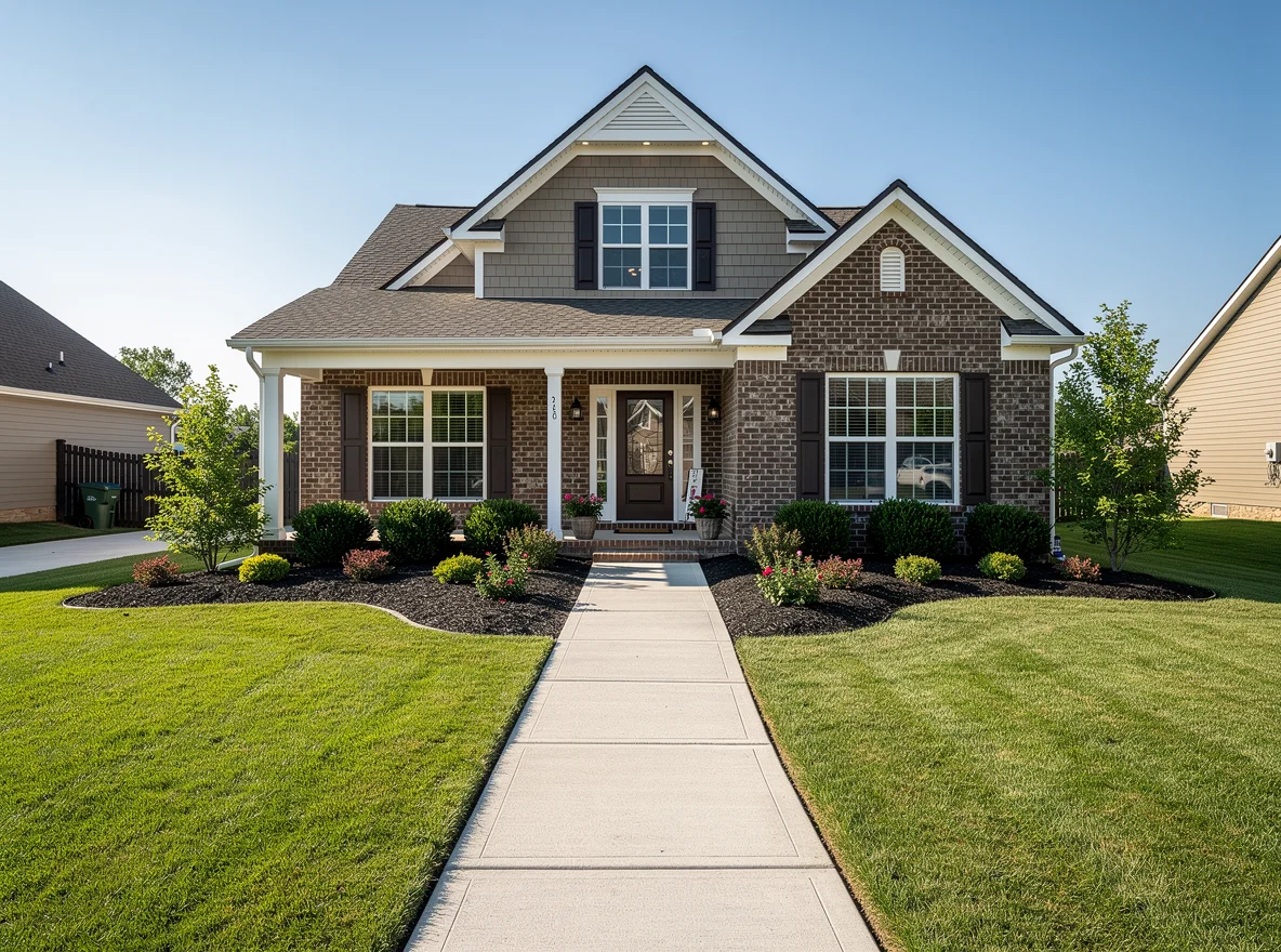 Curb appeal updates on a Franklin, Tennessee home