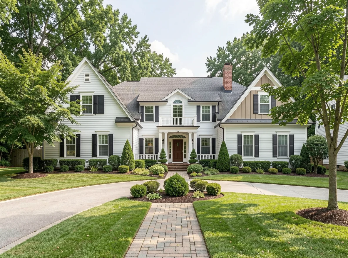 Homes in a Nashville neighborhood