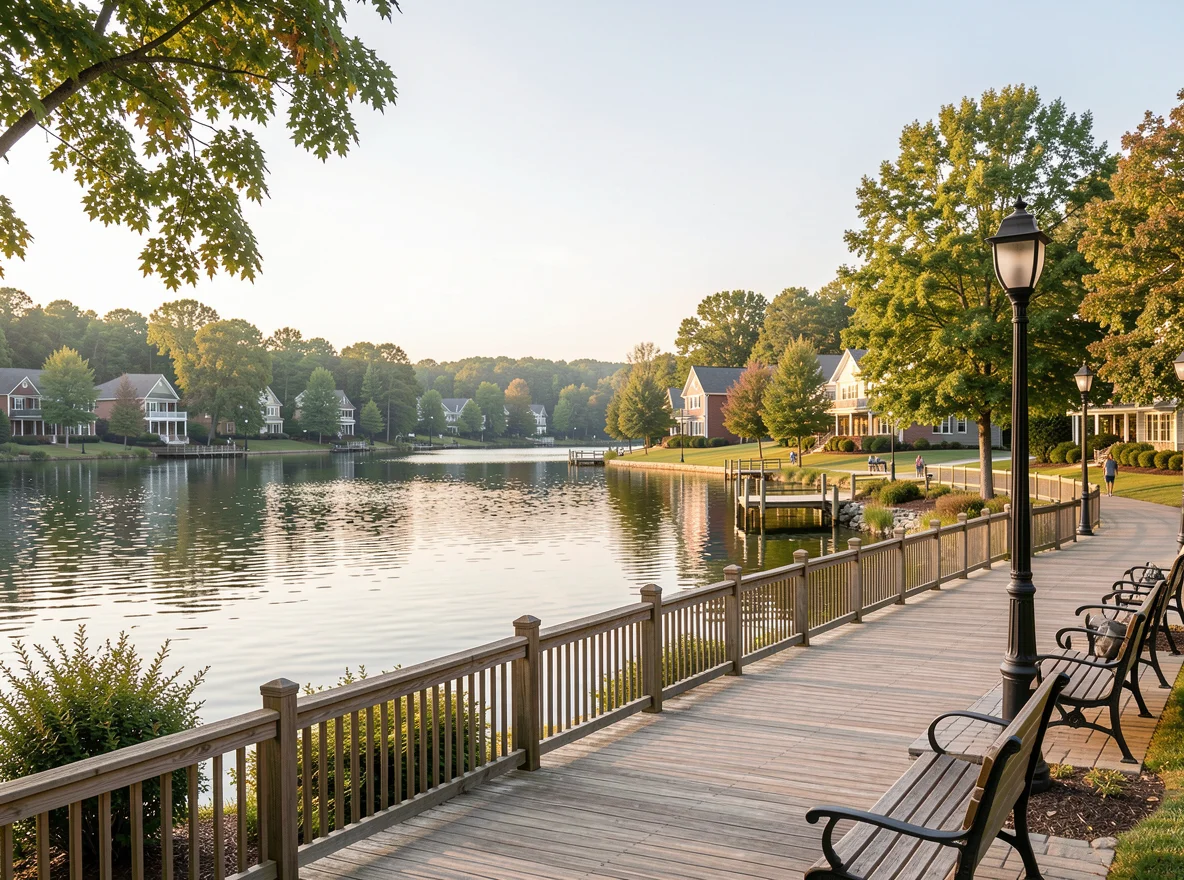 Waterfront view in Hendersonville