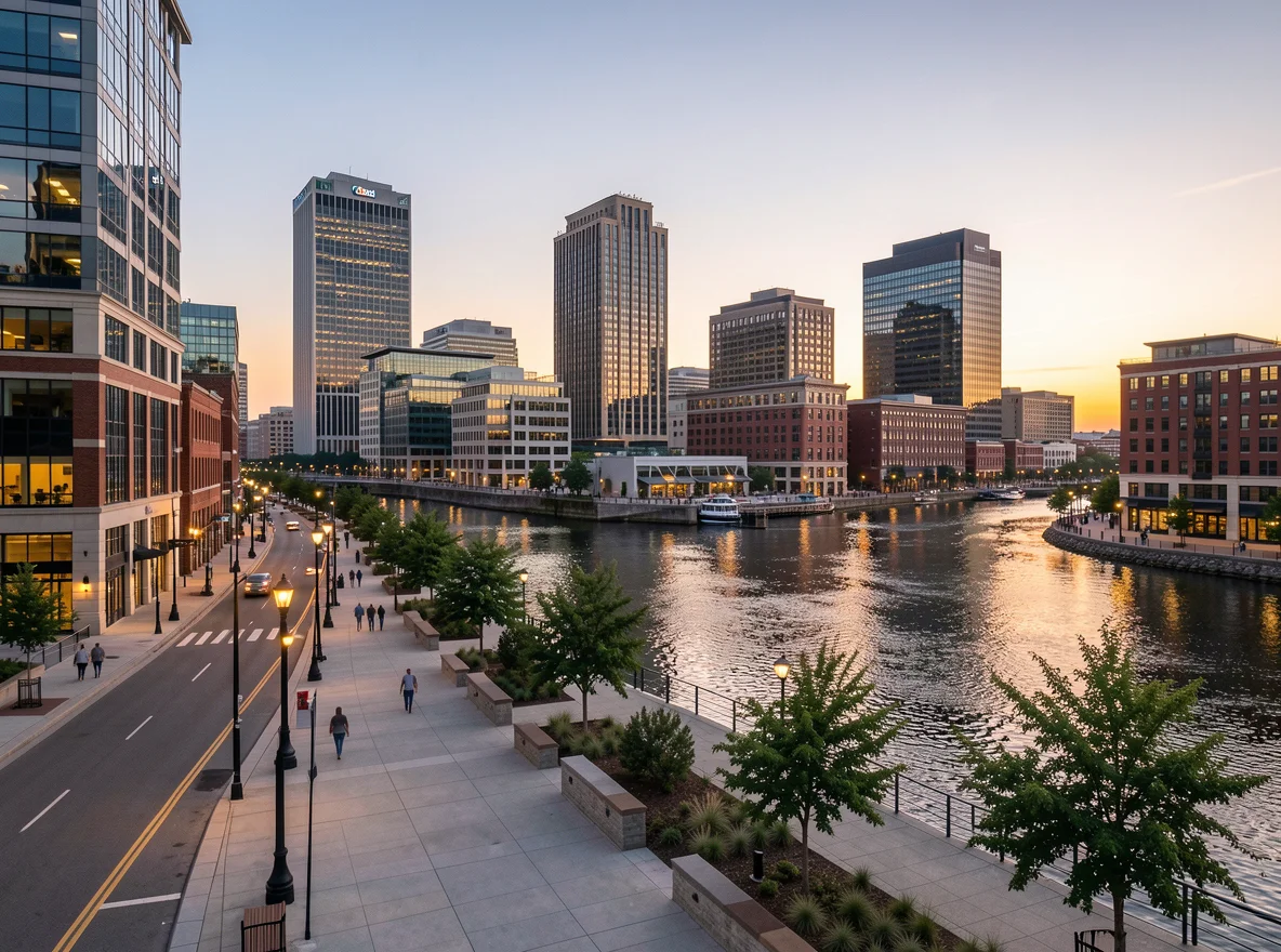 Nashville skyline at sunset