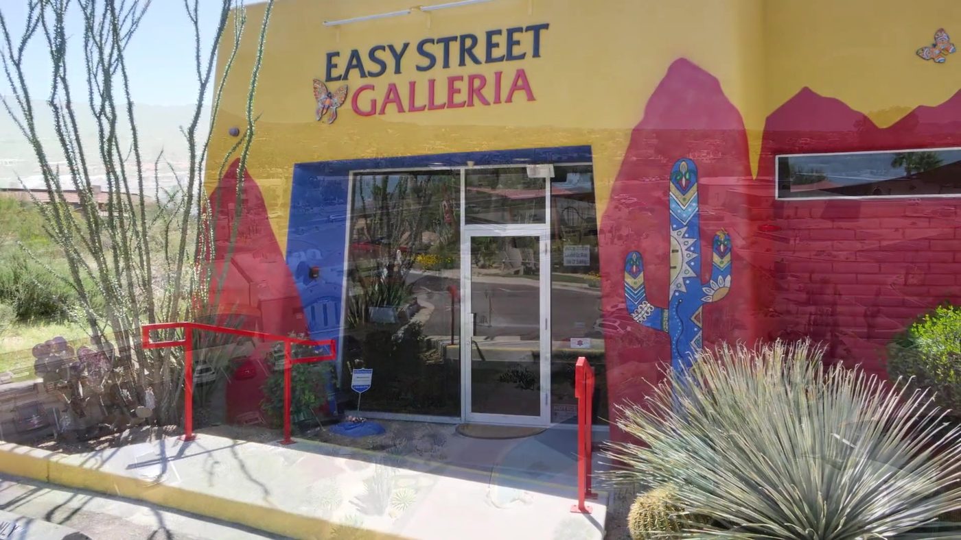 Colorful Easy Street Galleria storefront in Carefree