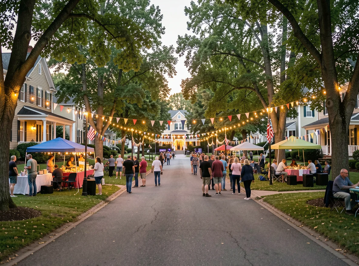 Community scene in West Hartford