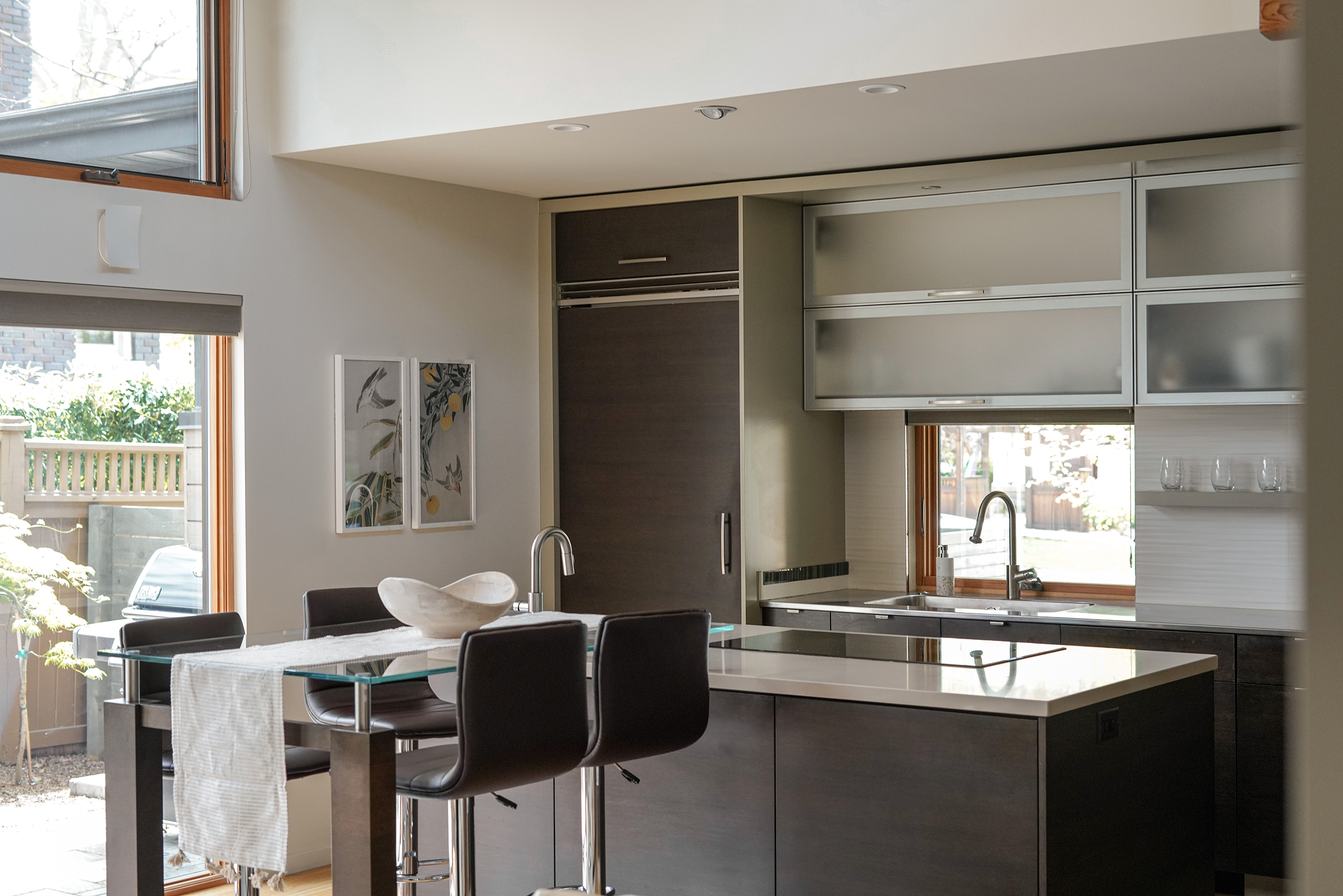 a bright modern kitchen