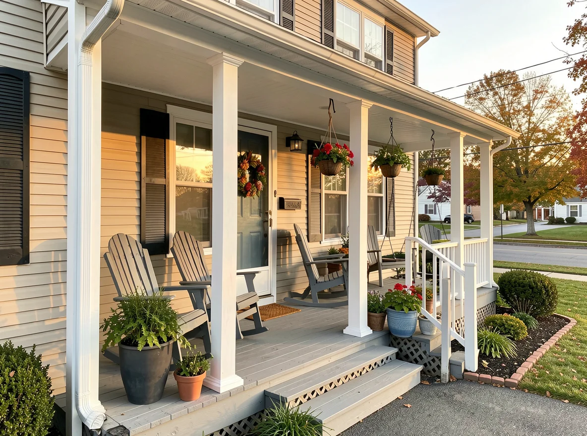 First-time home buyer touring a classic Greater Boston area home exterior in a walkable neighborhood setting