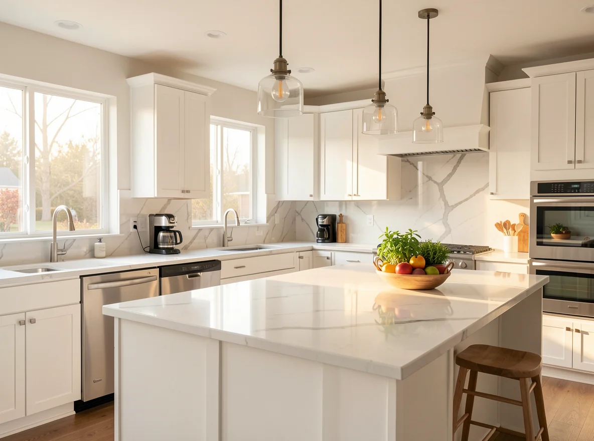 Bright, freshly cleaned kitchen ready for home refresh planning