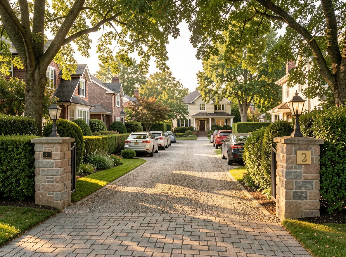 Buyers touring homes and comparing options in a neighborhood