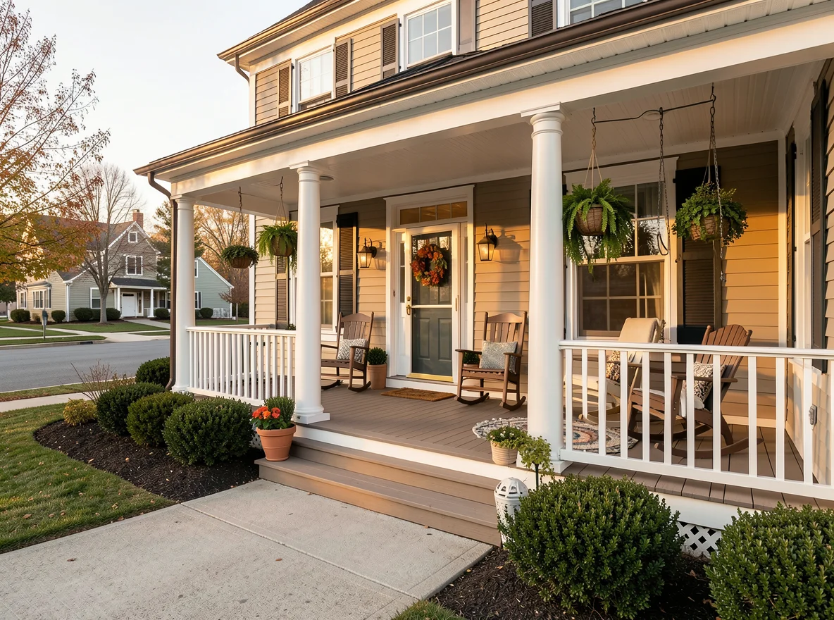 Welcoming residential entry and front approach in Greater Boston