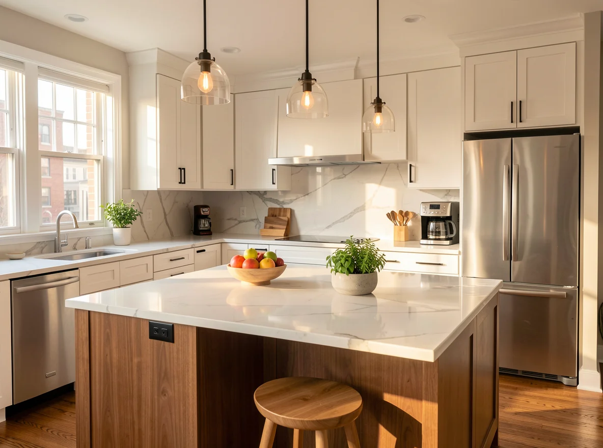 Bright kitchen symbolizing inspection and condition decisions